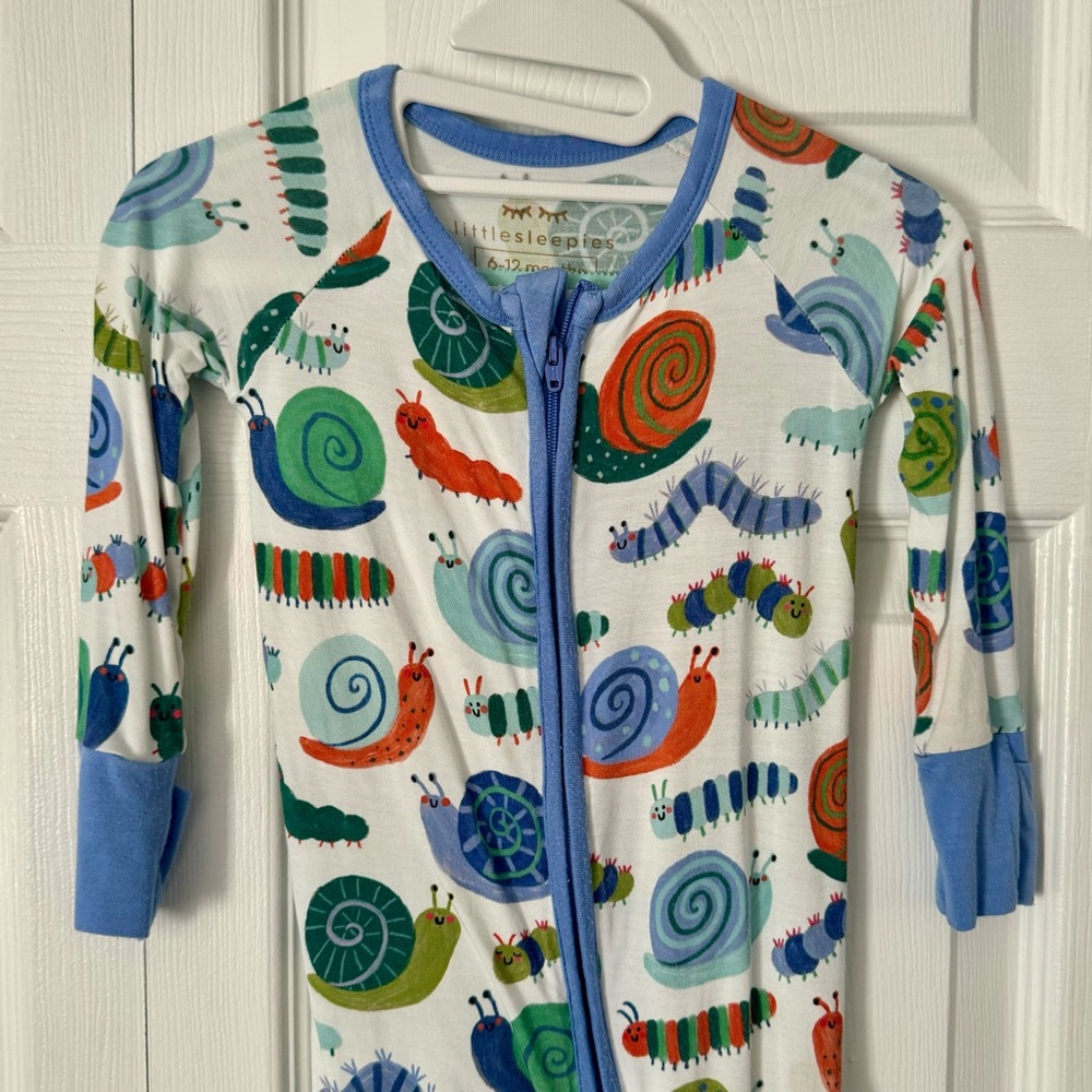 Little Sleepies Zippy, EUC, Inchin Along, 6-12 Months